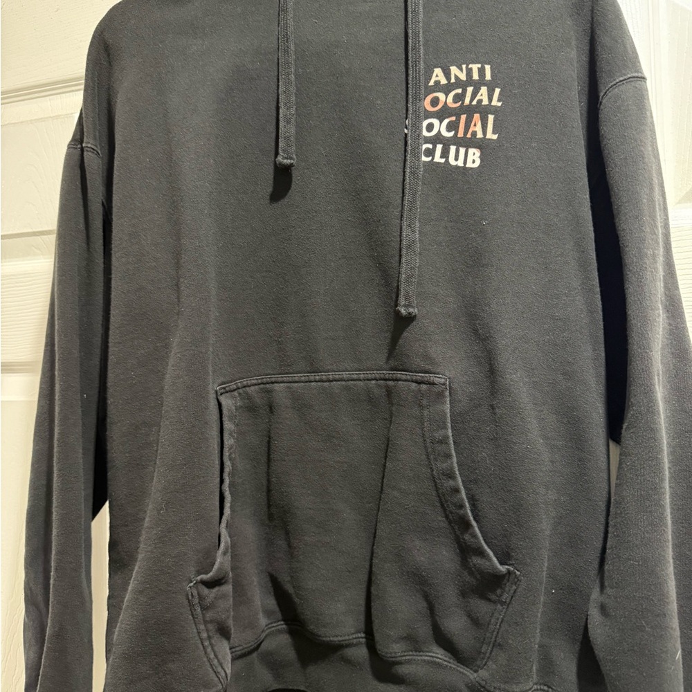 Anti Social Social Club Black Hoodie- Large